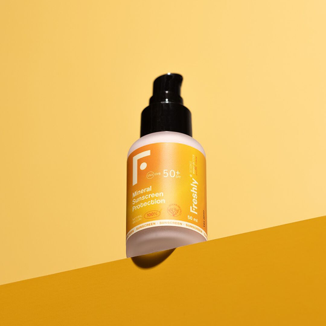 FRESHLY  Protetor Solar Mineral SPF50 - Mineral Sunscreen Protection - 50ml