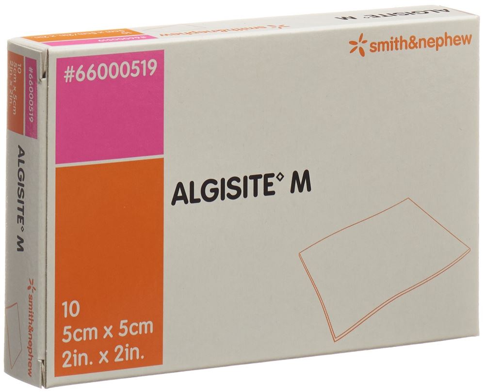 ALGISITE Alginat Kompressen 5x5cm 10 Stk