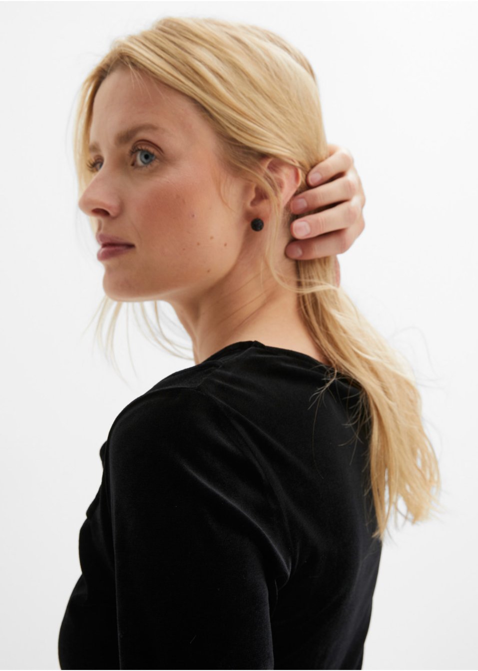 T-shirt en velours avec découpe