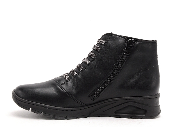 Rieker boots bottine plates femme n3374 noir