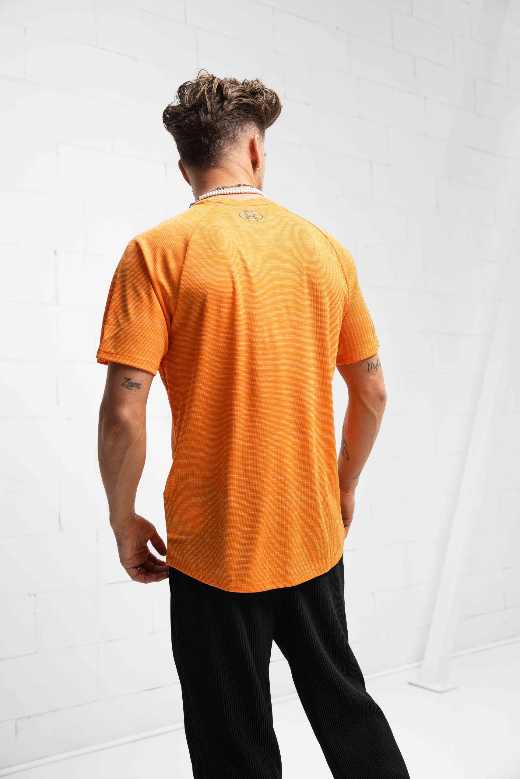 Under Armour Tech Textured T-Shirt Heren Oranje
