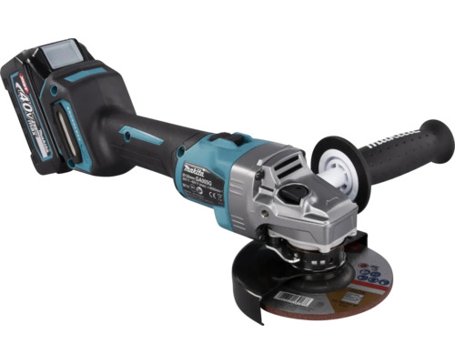 Makita XGT® GA005GM201 40V accu haakse slijper, inclusief 2 accu's (4,0 Ah), lader en MAKPAC maat 4