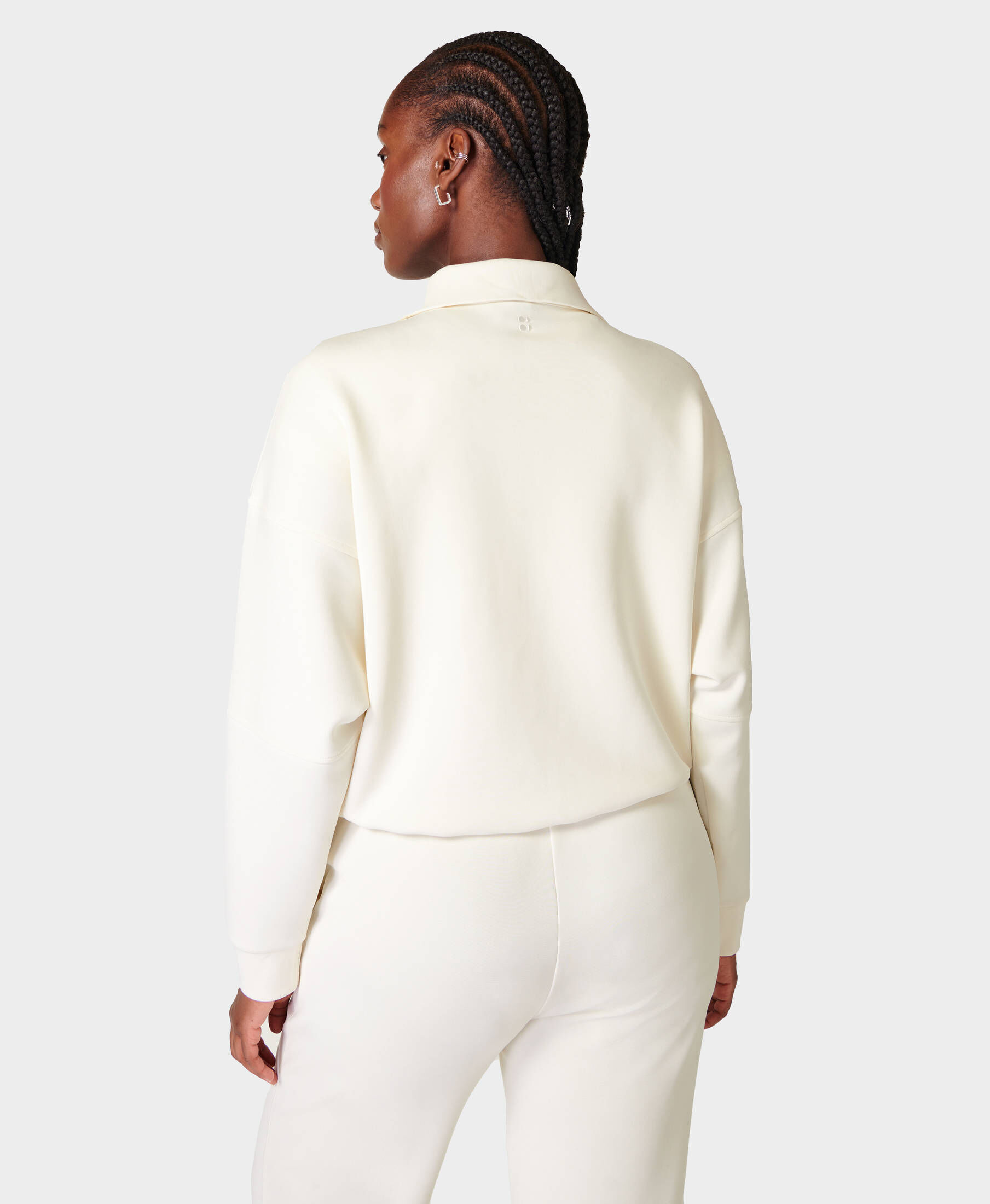 Sweaty Betty London| Damen Sweatshirt SAND WASH FUNNEL NECK HALF ZIP