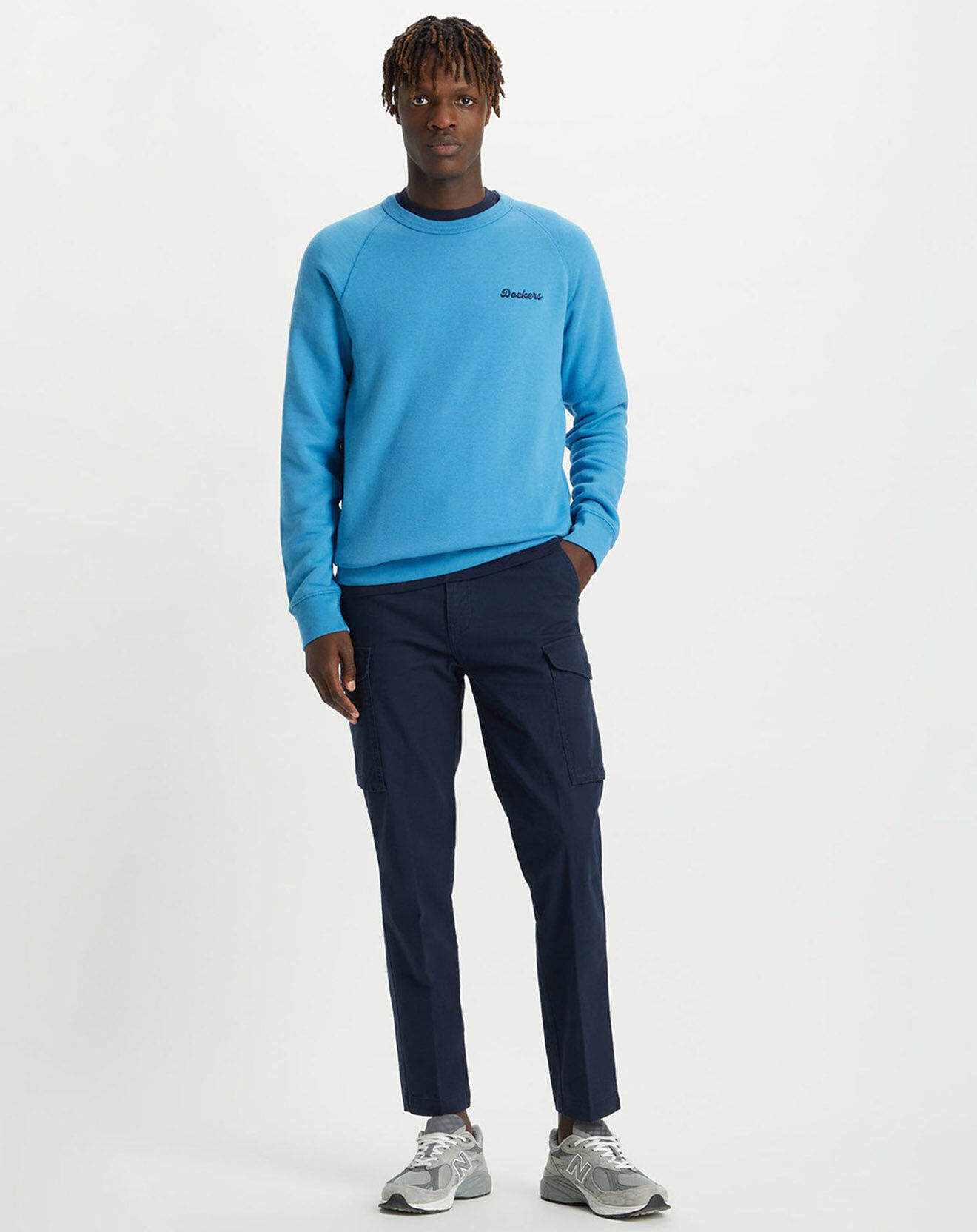 Dockers Pantalon Cargo bleu foncé