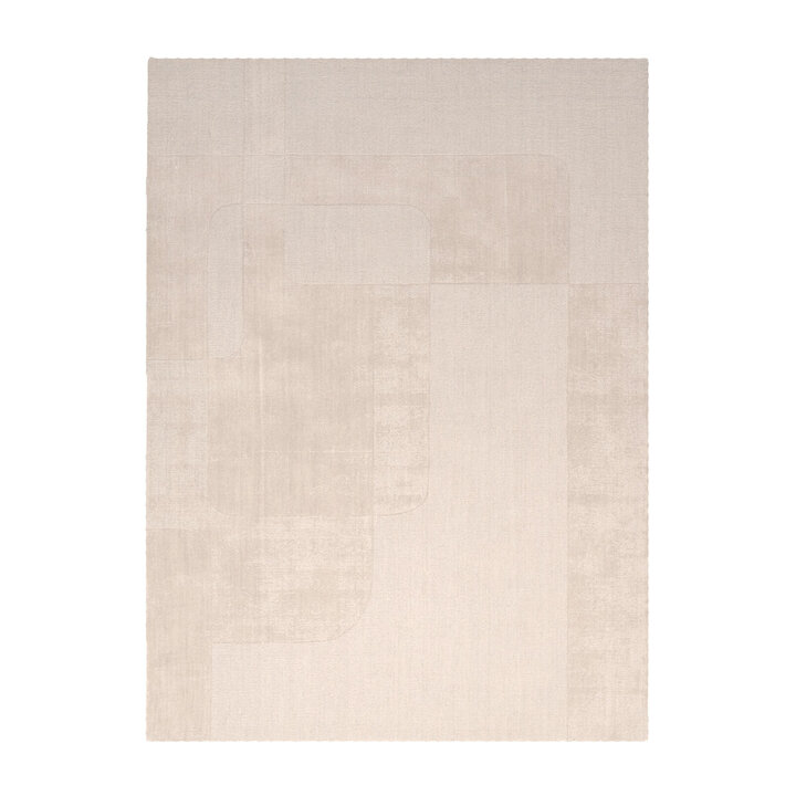Wollen vloerkleed - Giselle Abstract Creme