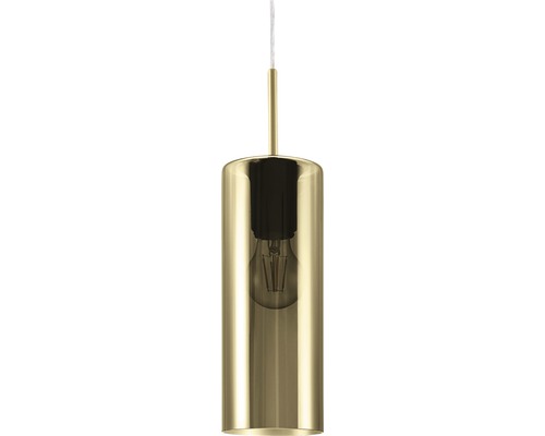 Hanglamp, 1-lichts, HxLxB 110x71x10 cm, nikkel/mat/goud look