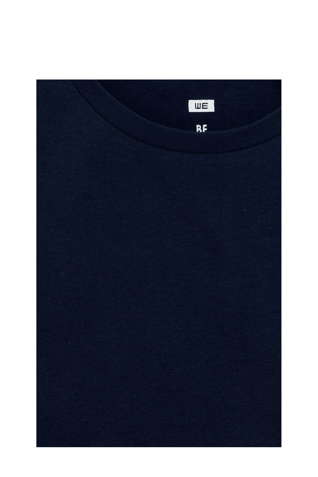WE Fashion basic T-shirt donkerblauw