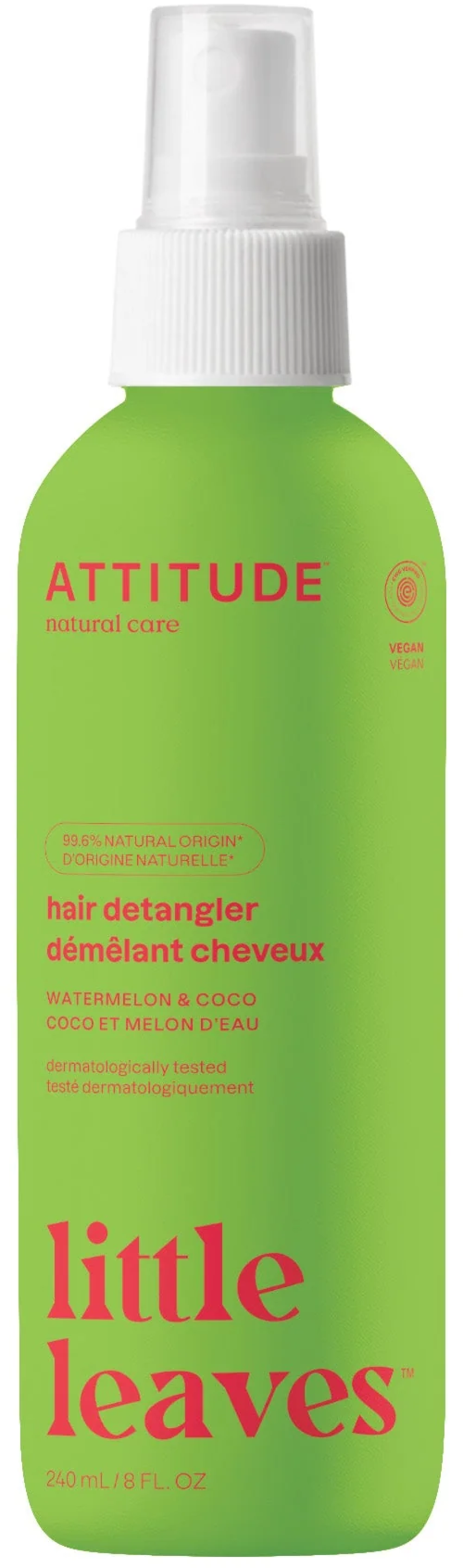 ATTITUDE  little leaves Hair Detangler Watermelon & Coco, 240 ml