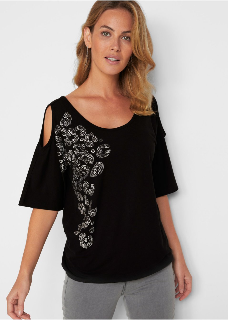 T-shirt épaules dénudées