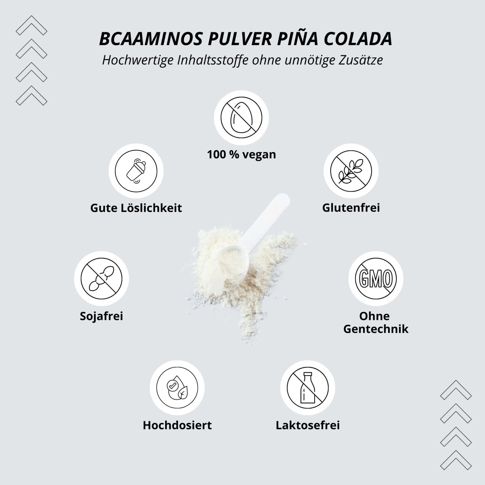 Nutri+ BCAA Pulver 300g - Aminosäuren Komplex