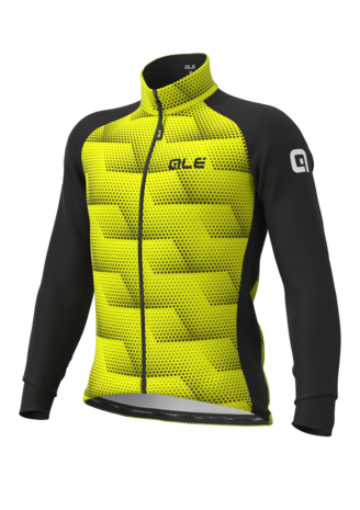 Ale Solid Sharp Fietsjack Zwart/Fluo Geel Heren