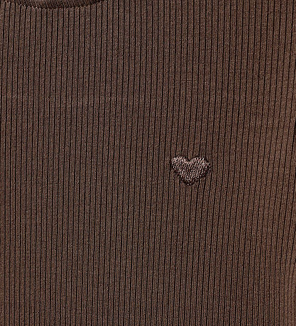 Sofie Schnoor Bluse - Rib - Chocolate Brown