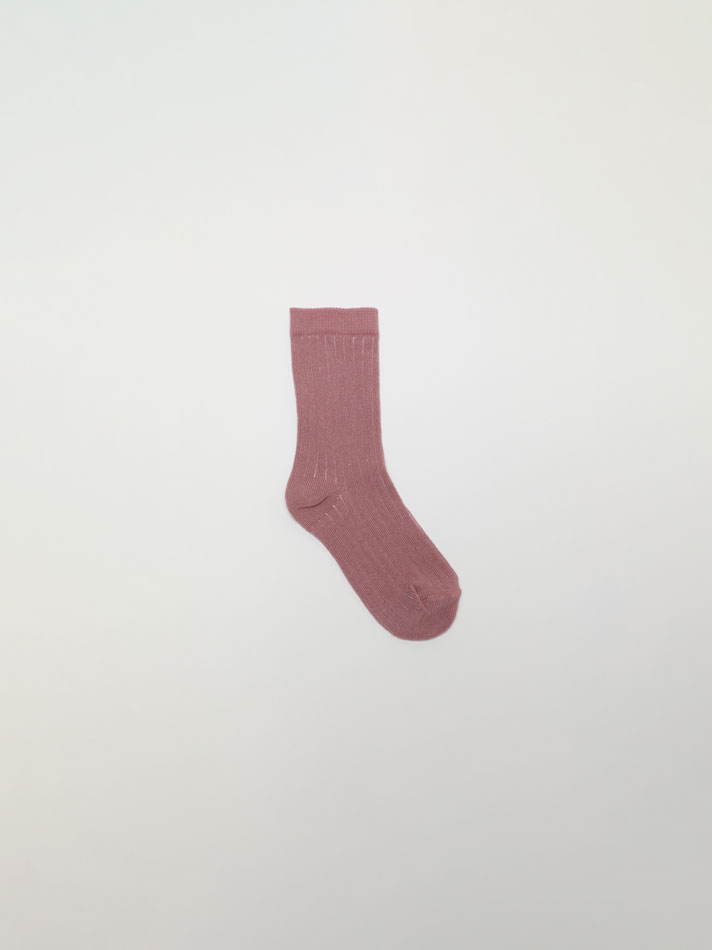 Pacote com 5 pares de meias compridas - Cores sortidas