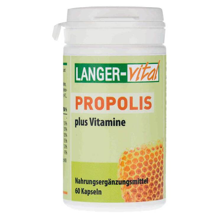 Propolis 255 mg pro Tag plus Vitamine Kapseln, 60 St