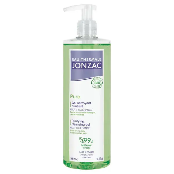 Gel de Limpeza Purificante Orgânico Puro de Água Termal Jonzac 500ml