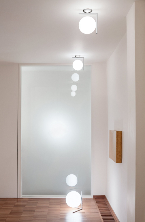Flos IC Lights C/W2 wandlamp chroom