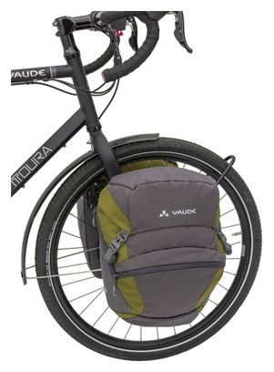 Paire de Sacoches de porte-bagage avant Vaude OnTour Front Noir/Carmine