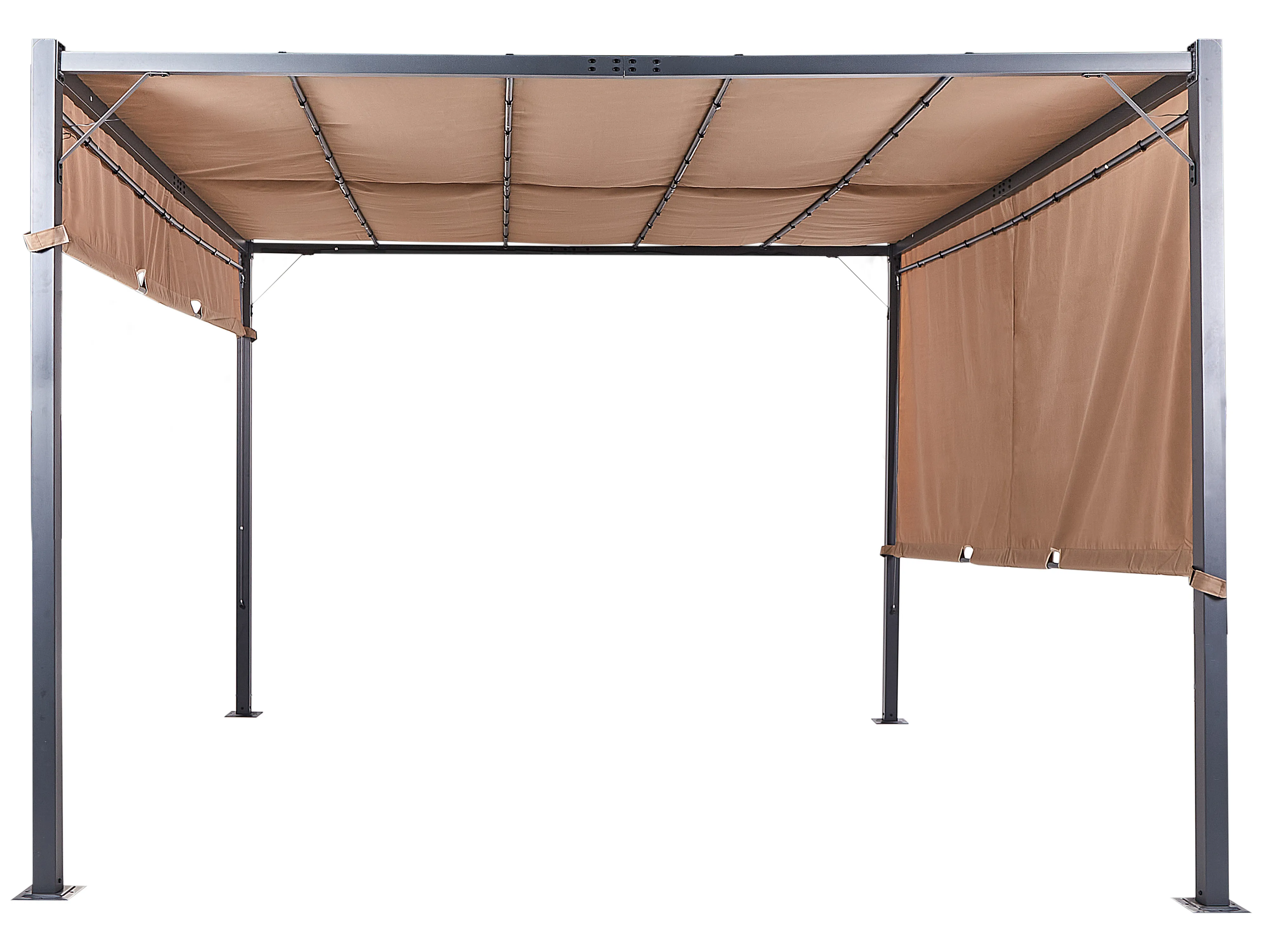 Paviljoen LED PARGA Metaal 310 cm 310 cm Bruin