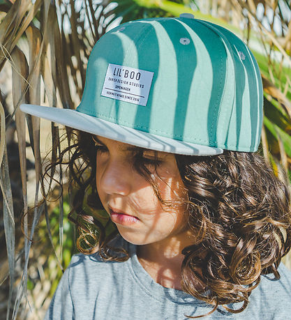 Lil' Boo Copenhagen Kasket - Organic Block Snapback -  Grøn