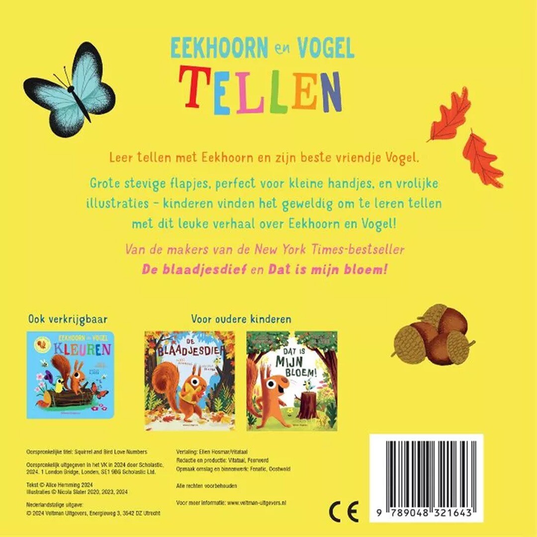Veltman flapjesboek eekhoorn en vogel tellen.nl