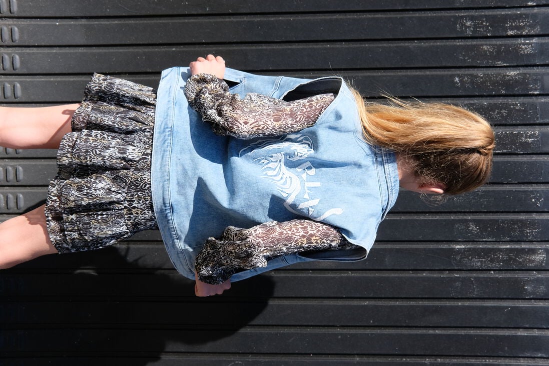RELLIX blauwe rellix gilet denim gilet