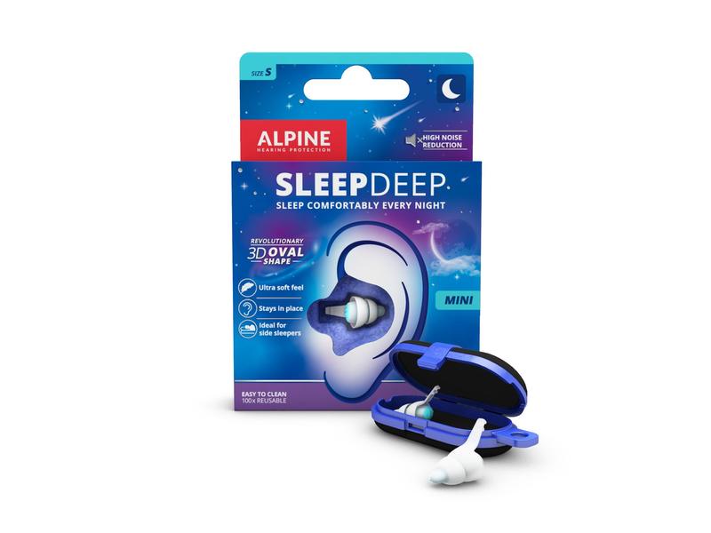 Alpine Alpine Sleep Deep Mini Gehörschutzstöpsel 1 Paar Für eine angenehme Nachtruhe