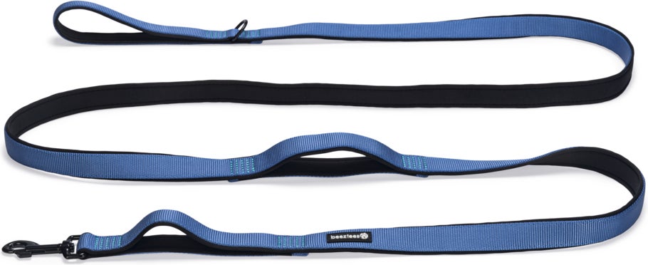 Beeztees hondenriem Parinca Premium blauw 300 x 2,5 cm