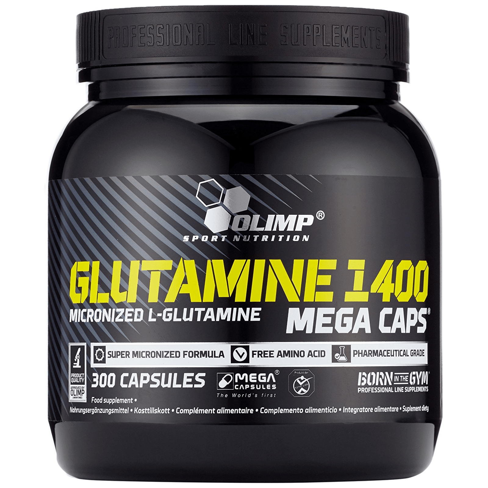 Glutamine Mega Caps 1400 (300 Kapseln)