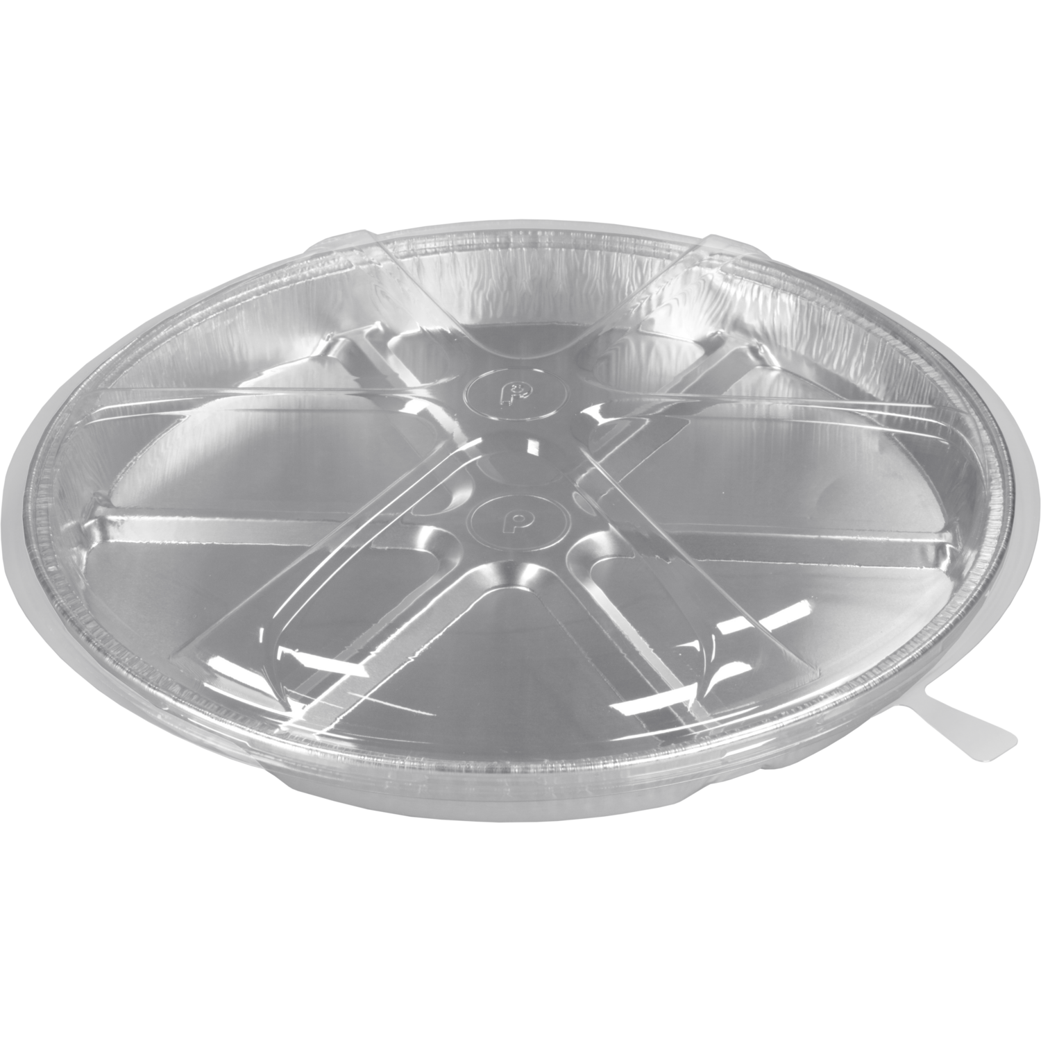 Deksel, snackpan, Gerecycled PET, transparant