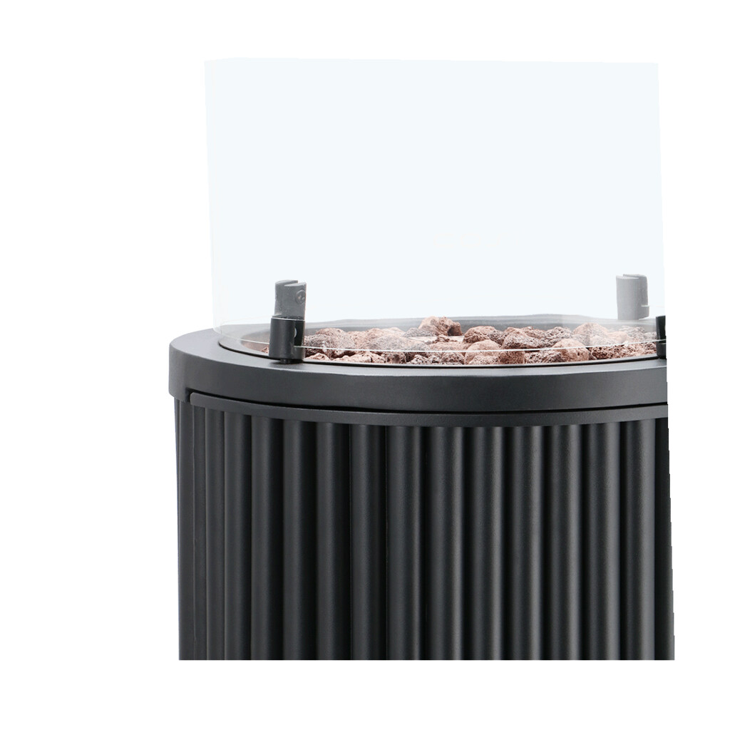 Cosipillar Curved black gashaard - 30 mbar