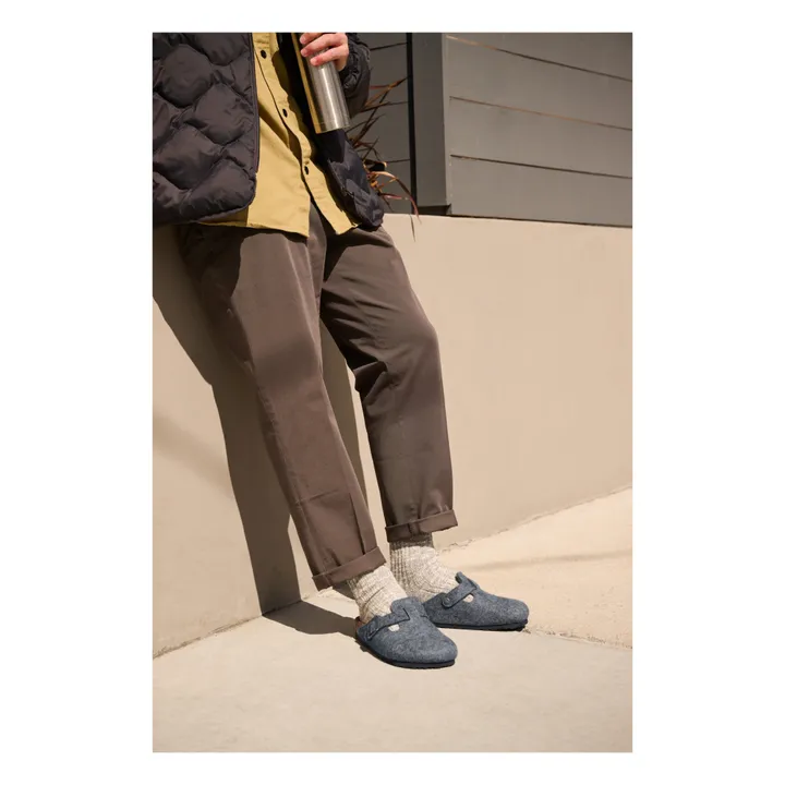 BIRKENSTOCK Mules Boston Chaussant Normal | Gris anthracite