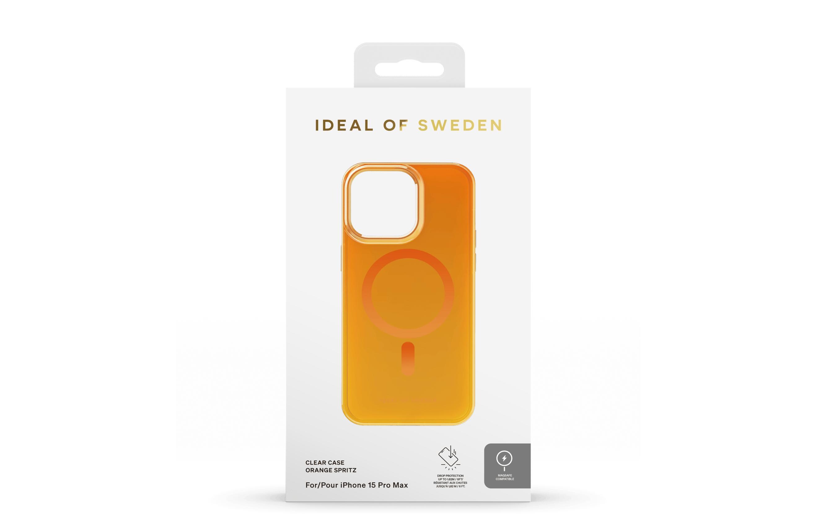 Back Cover Clear Case iPhone 15 Pro Max Orange SpritzSilikon-Backcover für das iPhone 15 Pro Max