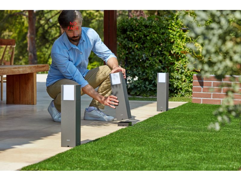 Philips Outdoor Niedervolt Arbour Sockel-Erweiterung 2700K Sockel- und Wegeleuchte