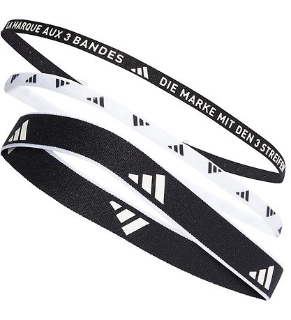 adidas Performance Haarband - 3er-Pack - Schwarz/Weiß