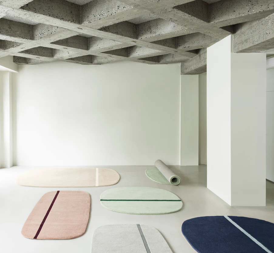 Normann Copenhagen  Oona Carpet, mint - 140 x 140 cm.