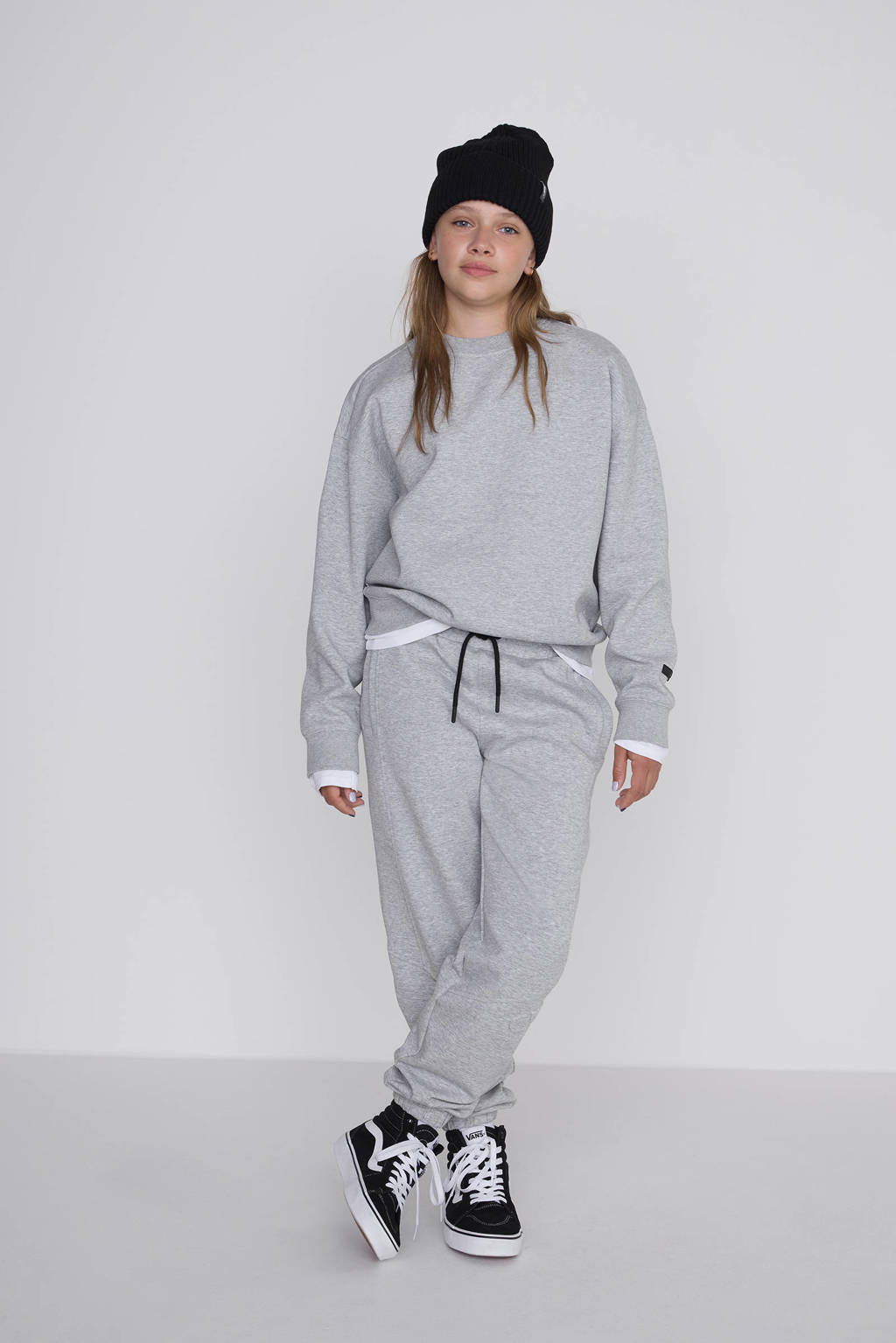 Coolcat Unisex Sweater Vicky met 3D Logo Grijs