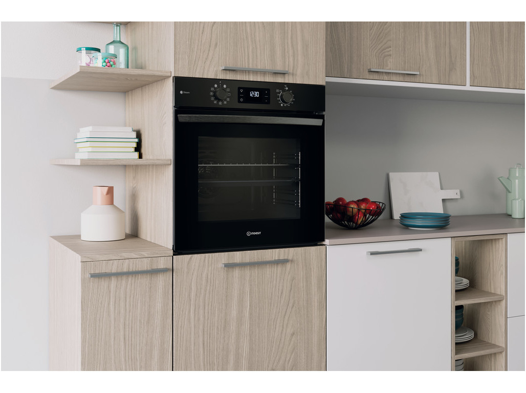 FORNO MULTIFUNÇÕES INDESIT IO 258HS B HIDROLÍTICO A 71L