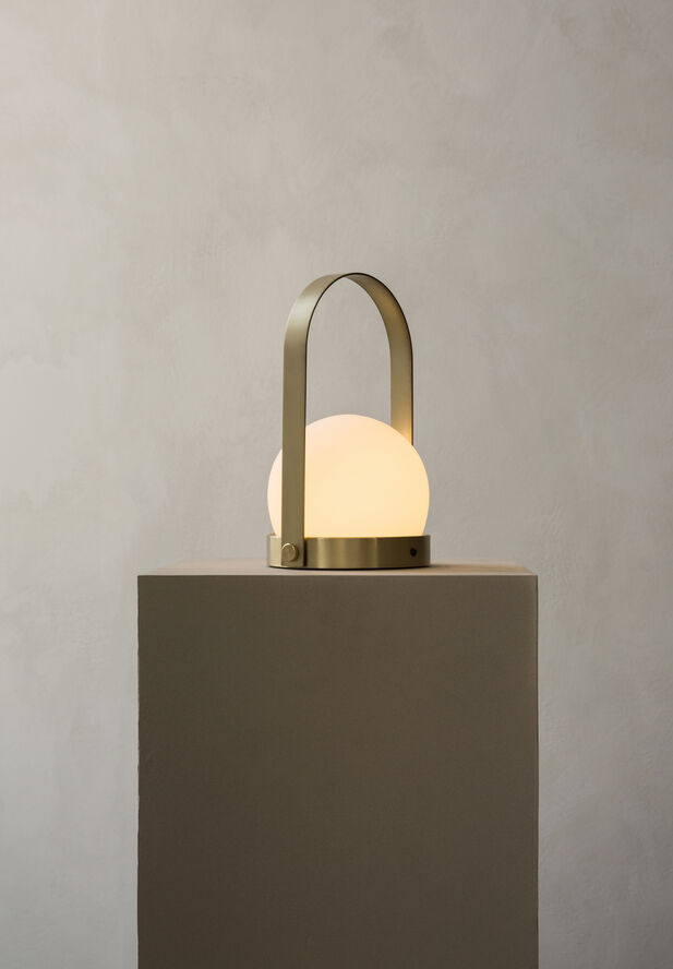 Audo Copenhagen Carrie Portable Table Lamp Brushed brass
