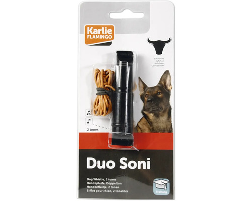 Karlie Duo Soni hondenfluit met 2 toonhoogtes, hoorn voor training en educatie