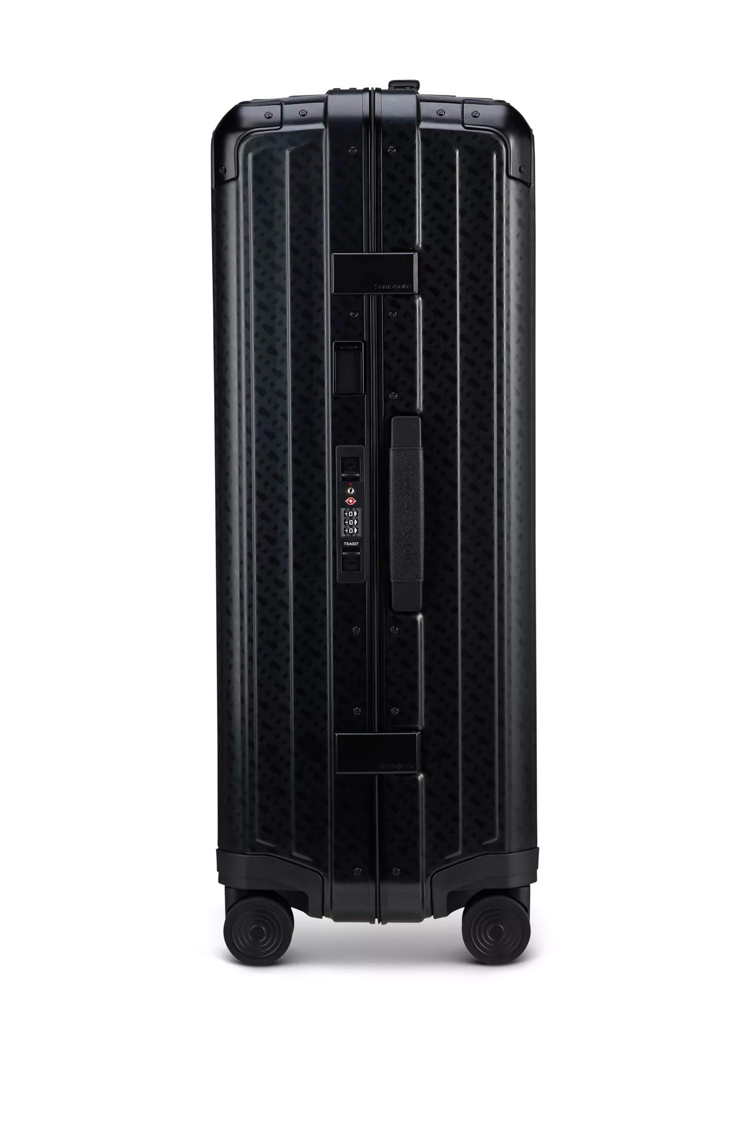 BOSS Black-BOSS | Mala de viagem Samsonite em alumínio anodizado com monogramas