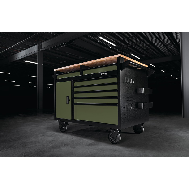 BUNKER® Gereedschapswagen met werkbank