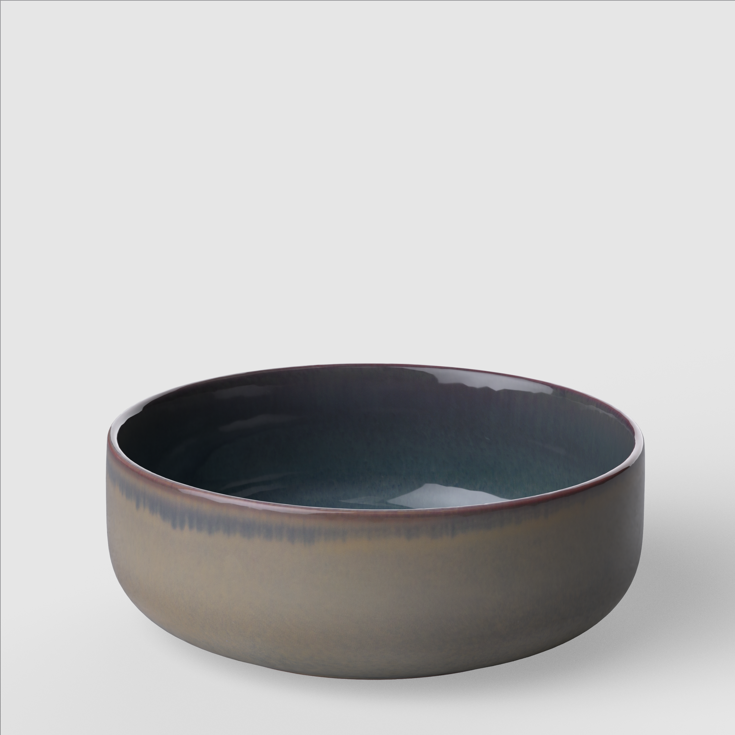Crafted Salad serving bowl Green, 18.6 oz, Premium Porcelain