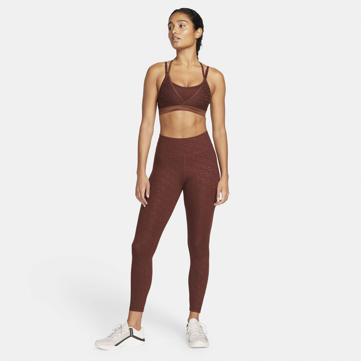 Nike Dri-FIT One Icon Clash Mid-Rise 7/8 træningstights Brun