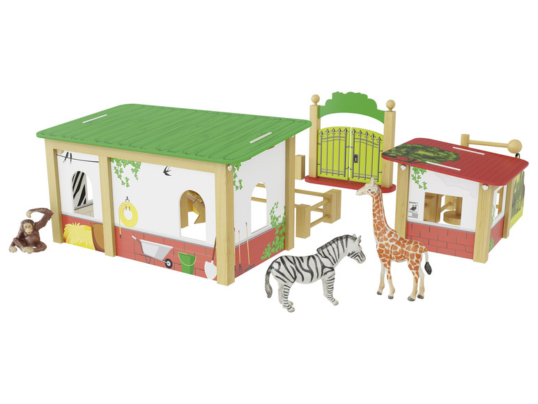 Houten boerderij/dierentuin/boomhut