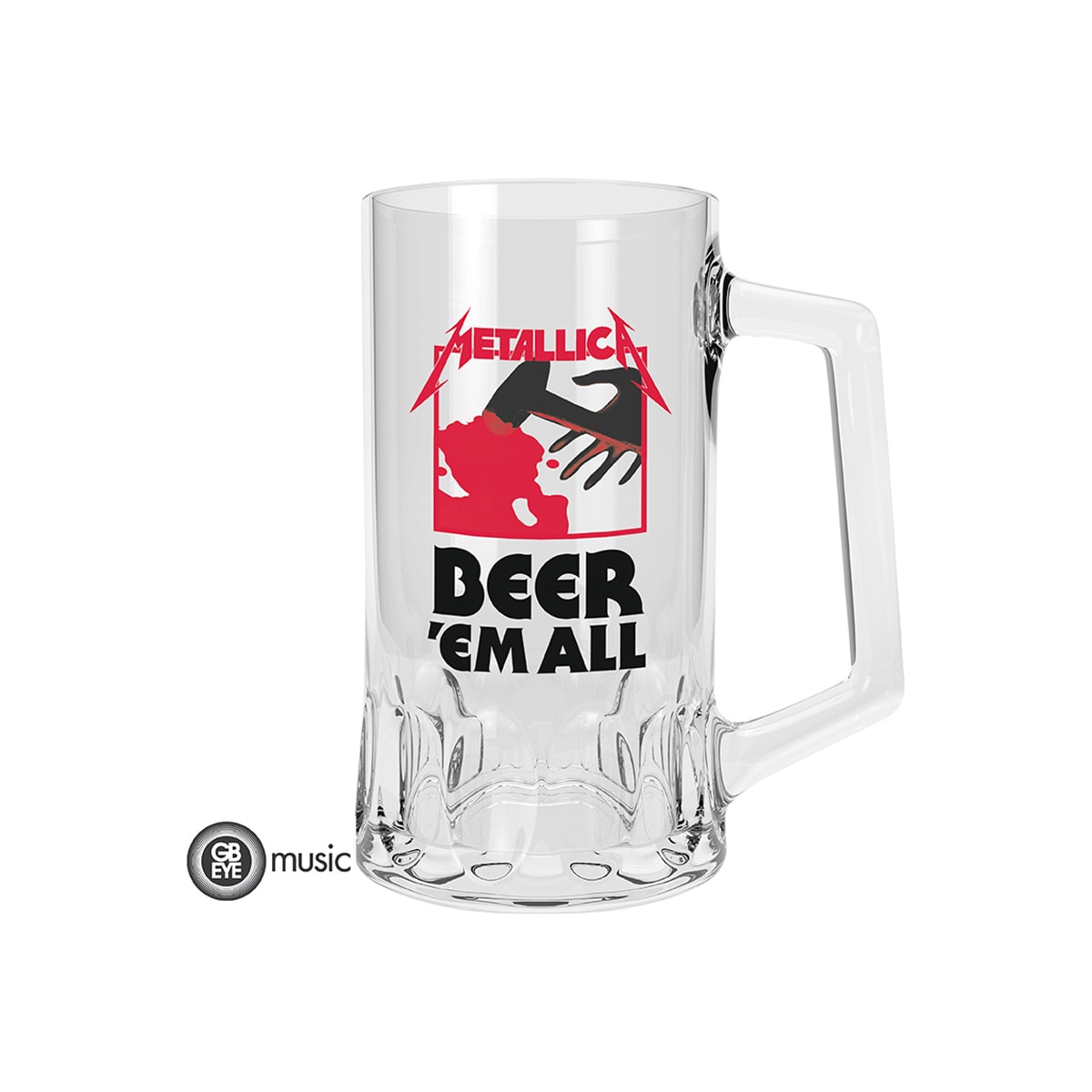 GB EYE music Metallica Beer’Em All glass 500ml