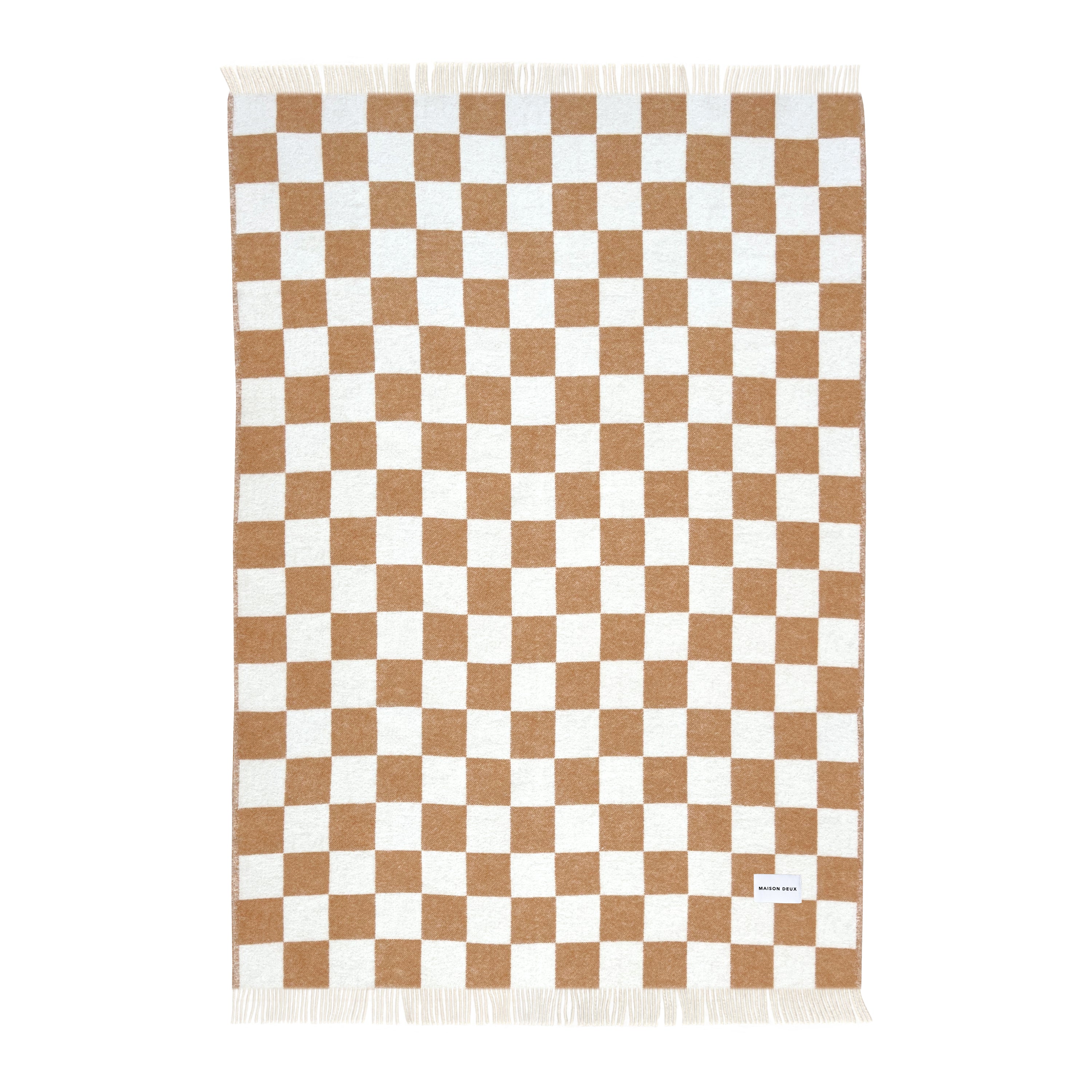 Maison Deux Checkerboard Plaid - Terra / Wit