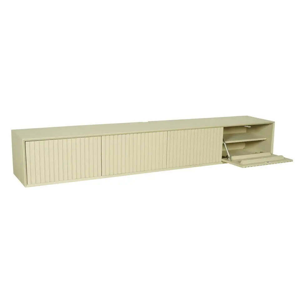 Zwevend Tv-meubel Zandkleur Hout - 200x35x30cm - Madison
