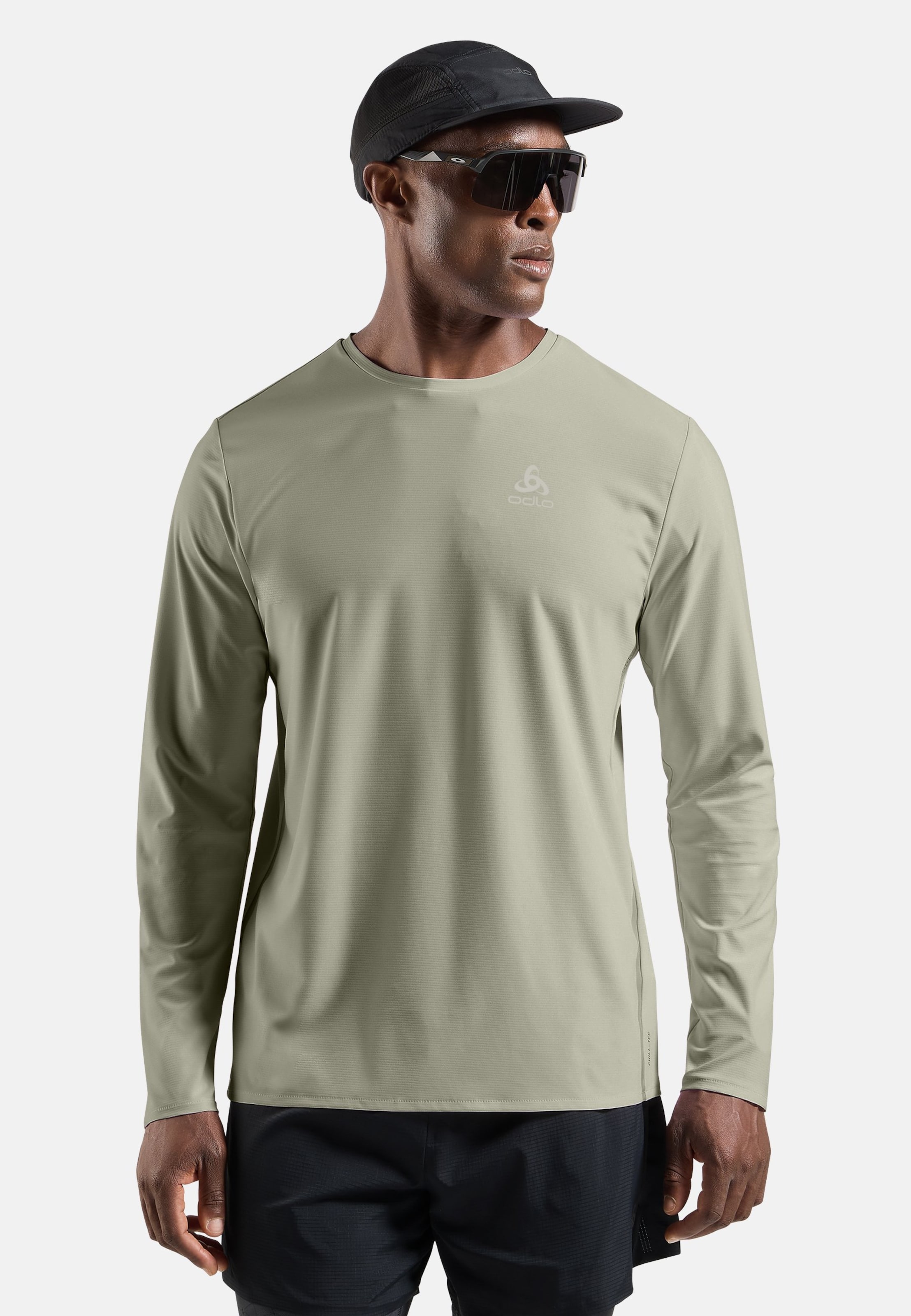Zeroweight Chill-Tec Langarm-Laufshirt 2.0 in shadow