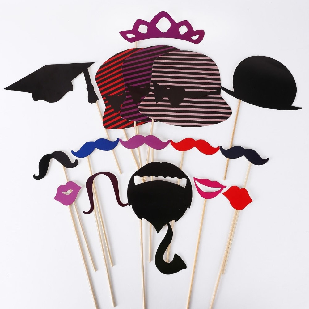 (76er Set) Photo Booth Fotorequisiten Party Foto Accessoires Dekorationen für lustige Bilder - Hochzeit / Geburtstag