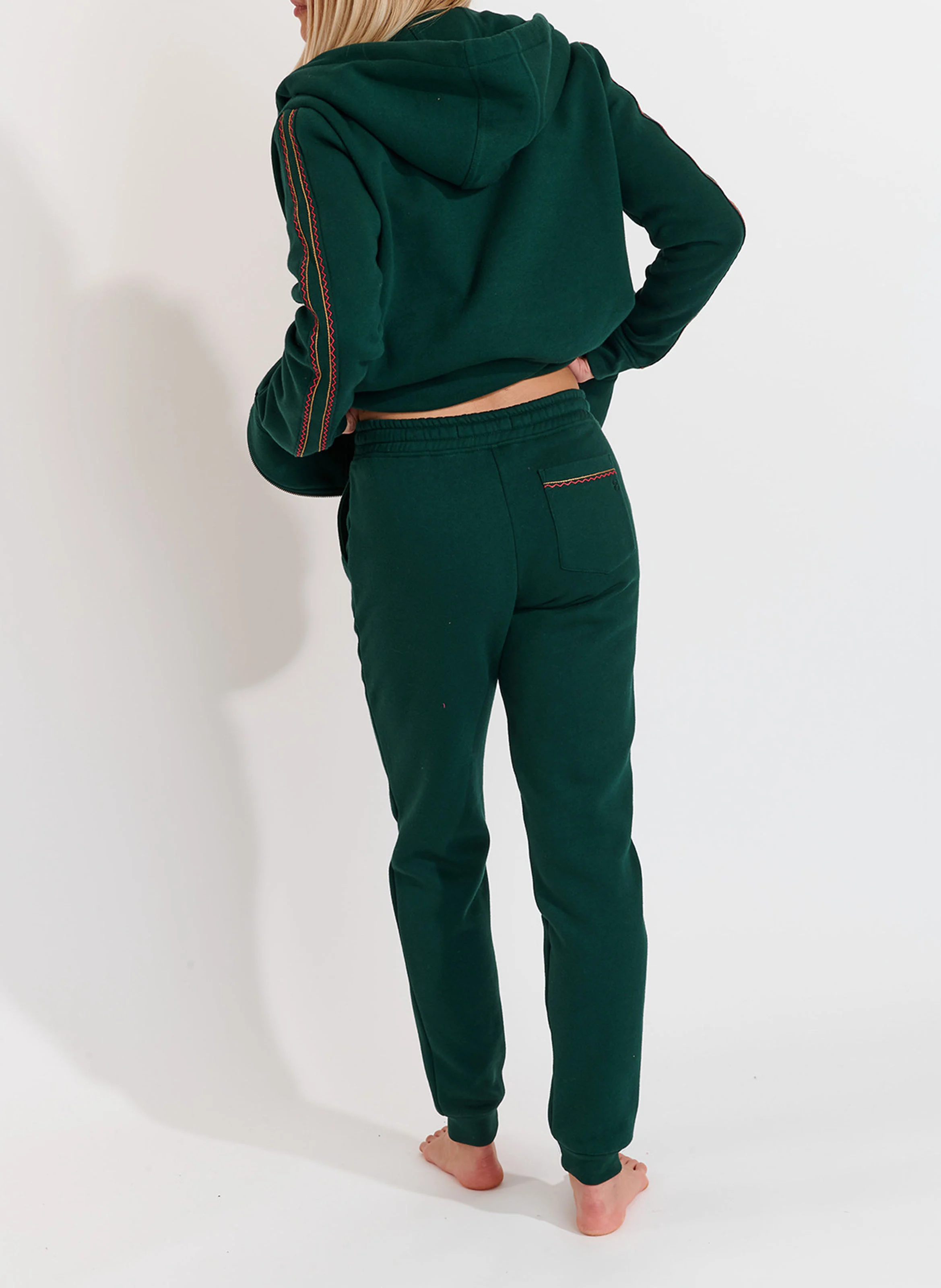 QUICK BIGROCK - Jogging droit en coton mélangé | Vert